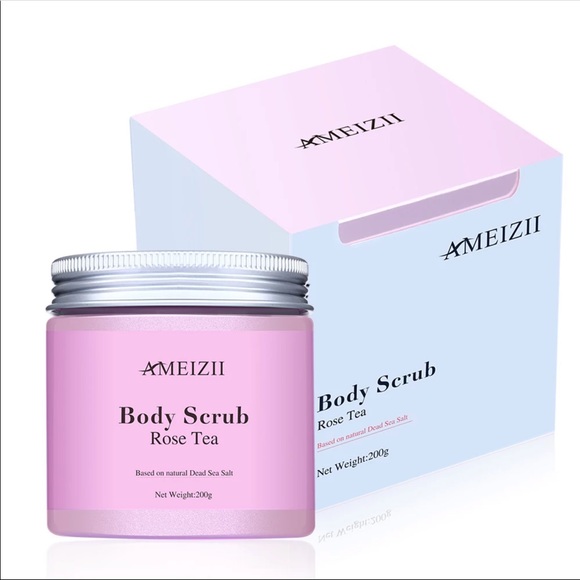 Ameizii Shea Butter/Sea Salt Body Scrub: lavender, green tea, rose - Picture 2 of 7